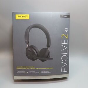 Jabra Evolve2 65 Stereo Wireless Headset (MS Teams, USB-A) - Black - Link380c